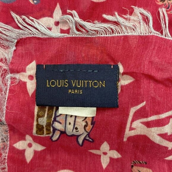 LOUIS VUITTON ethol superstition Fuchsia Others - Scarf 713-070525 - Picture 6 of 7